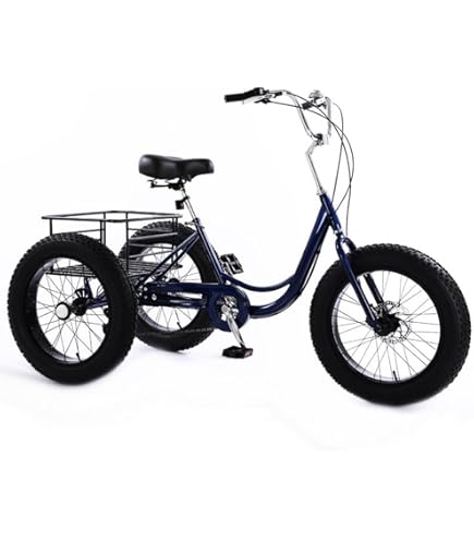 Amazon | Prapark 20インチ ファットタイヤ 大人用三輪車 - 7速 3輪