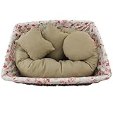 4 PC Newborn Photography Basket Filler Wheat Donut Posing Props Baby Pillow (Khaki) by FEITONG