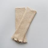 オーガニックコットン 日本製 ベビー用 やわらか 無撚糸 レッグウォーマー ピンク