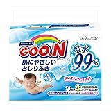 【お徳用 6 セット】 グーン 肌にやさしいおしりふき つめかえ用 70枚×3個 (210枚入)×6セット