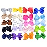 KOONY Baby Girls Toddlers Hair Clips Bow Tie Hair Bow Alligator Clips (B 20pcs 3.2 Bows) [並行輸入品]