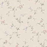 Brewster 414-65766 Connie Beige Small Floral Trail Wallpaper Beige [並行輸入品]