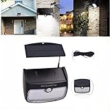 38 LED取り外し可能なソーラーパワードモーションセンサー防水壁ライト屋外庭のセキュリティランプ