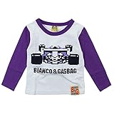 GASBAG(ガスバグ) カーレースゲーム天竺長袖Tシャツ 120cm/パープル NO.G-09502
