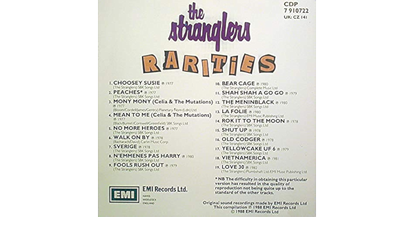 Amazon Stranglers Rarities Stranglers ポップス 音楽