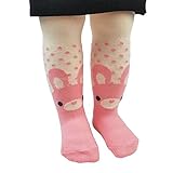 OEM 12-24m baby girl 80% cotton pantyhose kids girl tights (L, White)