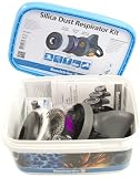 Sundstrom H10-0017 Silica Dust Respirator Kit with SR 90-3 S/M TPE Half Mask, P100/HE Particulate Fi