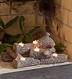 ログHearth Candle Holder ブラウン 13941OAK