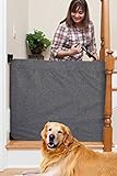 Stair Barrier Wall To Banister Basic Gate - Size: R, Heather Grey, Regular [並行輸入品]