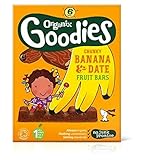Organix Goodies Banana & Date Chunky Fruit Bars 6x17g (102g) (Pack of 2) - （102グラム）を6X17G Organixグッズ