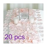 hemoreローズ花びら – シルク人工花花びら – ライトレッドRoses花花びら、ウェディング紙吹雪テーブル散布ブライダルシャワーパーティーFlora花びらFavor 1000pcs