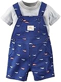 カーターズ carter's 2016年春夏最新作 男の子用青クジラさんショートオールお出かけ用上下2点セット (9months(67-72cm)) [並... [並行輸入品]