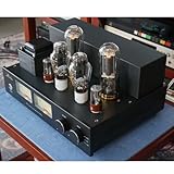 Jaiyinnal HiFi 真空管 300B Push 845 アンプ ブルートゥース クラスAシングルエンド 手作り 電子管 ホームステレオアンプ (標準バー黒)