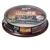 SP Silicon Powerシリコンパワー くり返し録画用 ブルーレイディスク BD-RE 25GB 1-2倍速 ホワイトワイドプリンタブル 10枚スピンドル SPBDREV25PWA10S