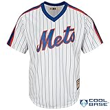 ニューヨーク・メッツYouth Cooperstownプルオーバーピンストライプジャージーホワイト ホワイト