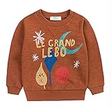 子供服 春秋 長袖 Tシャツ トレーナー 丸い襟 キッズ 男の子 女の子 ベビー 子供 おしゃれ カジュアル ファッション 可愛い 月 プリント 3色