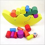COFFLED ®ベビーEarly Learning Toy Moonバランシングフレーム木製教育玩具ビルディングブロック