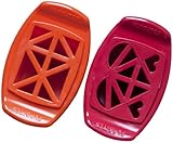 FunBites Food Cutter Set - Orange Trianles/Red Hearts by FunBites