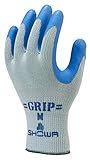 ショーワグローブ 【10双パック】簡易包装 強力グリップ ブルー Mサイズ 10双