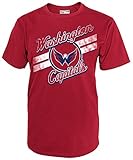 NHL Washington CapitalsメンズNationalホッケーリーグ半袖Tシャツ、アスレチックレッド、ミディアム