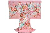 お宮参り 着物 女の子 初着 産着　om-l-254 【女の子用お守りフードセット，贈答用化粧箱，きもの保存用たとう紙 プレゼント！】