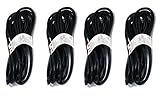 C&E 4 PCS 16AWG Power Extension Cord Cable Black 25 Feet CNE592862 [並行輸入品]
