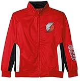Portland Trail Blazers NbaマジェスティックBoys Full Zipトリコットトラックジャケットレッドユースサイズ S