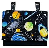 [ジュエリーショップエム] 移動ポケット 移動ポーチ クリップ ポケット ポーチ 子供用 男の子 女の子 シンプル 日本製 手作り モチーフ ブラック 銀河 BK pok