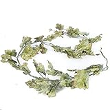 工場直接クラフト67インチ長い人工植毛とグリーンリーフのガーランドホームインテリアの色合いEmbellishing