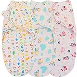 Swaddle?Blanket?Adjustable?Infant?Baby?Swaddle?Wrap?3?Pack?Set?Soft?Cotton?0-3?Months?Unisex?Newborn