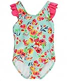 RuffleButts ラッフルバッツ クロスバックワンピース 水着 プリントフラワー (6-12m(70cm)) [並行輸入品]