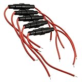 Myoffice インラインヒューズホルダ 22 AWGワイヤ スクリュータイプ 5×20mm 5個入り