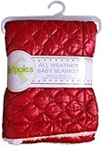 Tadpoles Quilted Nylon Puffer Baby Blanket, Red by Tadpoles [並行輸入品]