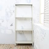 デザインラック 幅60×奥行27×高さ140cm 4段 ホワイト 40kg/段