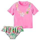 カーターズ Carter's ベビー 水着 半袖 ラッシュガード ＆ ボトムス 2点セット　紫外線カット UPF50+ ナイロン82% Carter's 2-Piece Rashguard Set 1