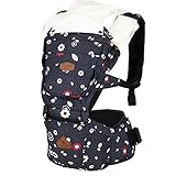 I-angel Denim Hipseat Carrier デニムヒップシート ヒープシートキャリア 赤ちゃんヒープシート 子守帯 ベビー用品 外出用品 (レッドフラワー) [並行輸入品]