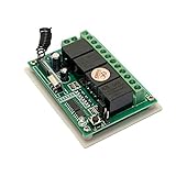 LILLYエレクトロニクス 4CH RF受信機と4ボタン送信機DC12V10Aワイヤレスリモコン200Mの433MHZ