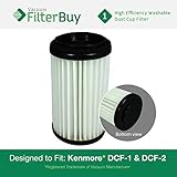 Kenmore DCF-1 DCF-2 Washable & Reusable Allergen HEPA Filter, Part 's 82720, 471178 & 82912. Designe