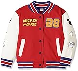 DISNEY・BABY スタジャン ミッキー 95㎝ レッド 裏毛 31624