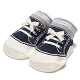 スニーカー風カップソックス 紺 11-13cm