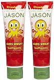 Jason Kids Only! Toothpaste with Calcium Carbonate, Strawberry - 4.2 oz - 2 pk [並行輸入品]