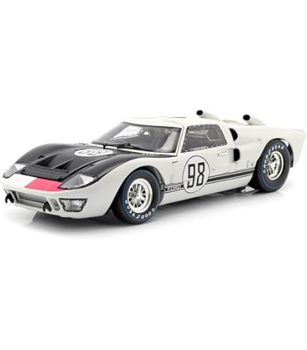 Amazon | 1966 Ford GT-40 MK 2 Silver #7 1/18 by Shelby