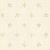 Mirage 2601-20851 Bolton Fleur De Lis Wallpaper, Beige [並行輸入品]