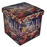 ボックススツール 折りたためる収納ボックススツール No.24 合成皮革