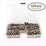 Ohaha 120pcs # 8 – 32unc # 10 – 24unc 1 / 4 " -20uncリベットナット挿入Nutsert