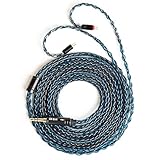 【KBEAR ST12Plus】Yinyoo 2PIN 3.5mmリケーブル 2メートル 8本14芯銀メッキ Litz 22 AWG標準で生産 3.5mmイヤホンアップグレードケーブル イヤフォン交換ケーブル KZ KBEAR イヤホン適用 ZSTX/castor/ZSN Pro/ZSN PROX/ZS10 PRO/storm/TK01 イヤホン用（黒青・2PIN3.5mm・2メートル）