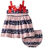 Bonnie Baby Girls ' Stars and Stripesサンドレス US サイズ: S カラー: ブルー