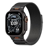 Apple Watch Ultra 2用ミラネーゼループ バンド 49mm 46mm 45mm 44mm 42mm 41mm 40mm 38mm 男女兼用 磁気メッシュ ステンレススチールメタルバンド iWatch Ultra2/Ultra SE Series 10/9/8/7/6/5/4/3/2/1用, 49/46/45/44/42mm(S3/2/1), ステンレス鋼, 宝石なし