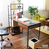 ラック付きデスクDUO