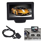 Swizze 4.3 Inch Waterproof Car TFT LCD Monitor Mirror + Reverse Rear View Backup CMOS Vehicles Camer